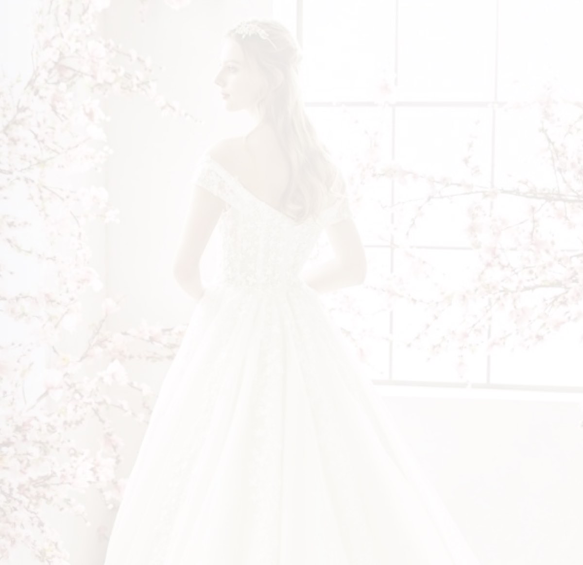 Model Wearing a bridal gown by La Sposa