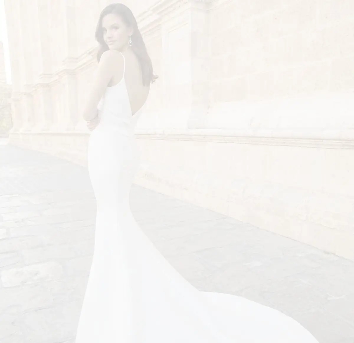 Model Wearing a bridal gown by Etoile by Enzoani