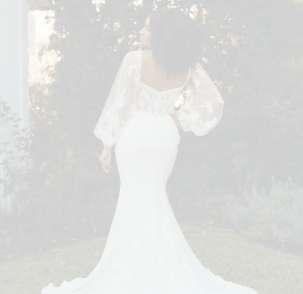 Model Wearing a bridal gown by Stella York